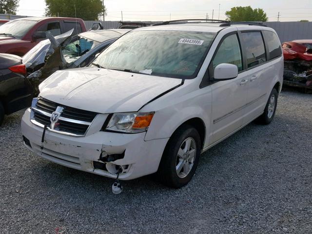 2D8HN54149R637028 - 2009 DODGE GRAND CARA WHITE photo 2