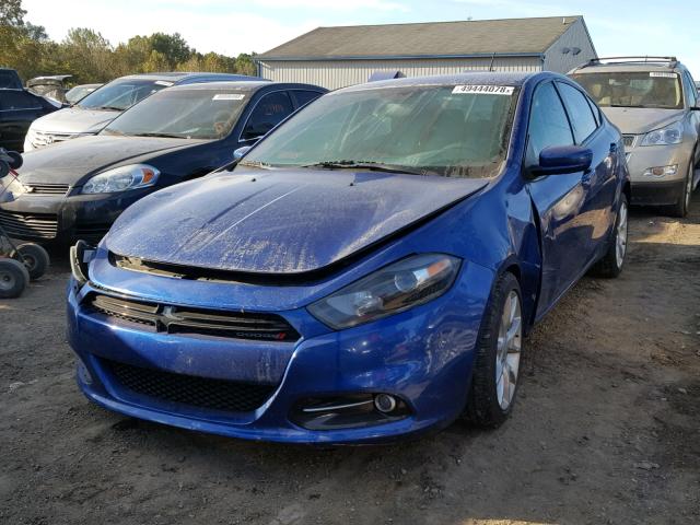 1C3CDFBA3DD340594 - 2013 DODGE DART SXT BLUE photo 2