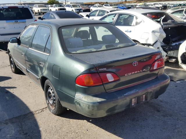 1NXBR12E8YZ337738 - 2000 TOYOTA COROLLA VE GREEN photo 3