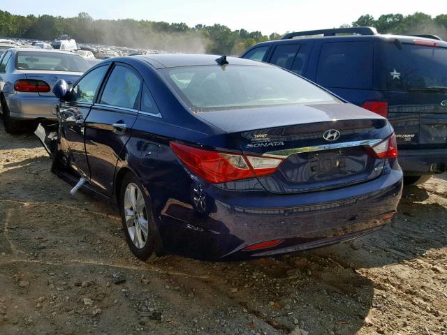 5NPEC4AC5CH373989 - 2012 HYUNDAI SONATA SE BLUE photo 3