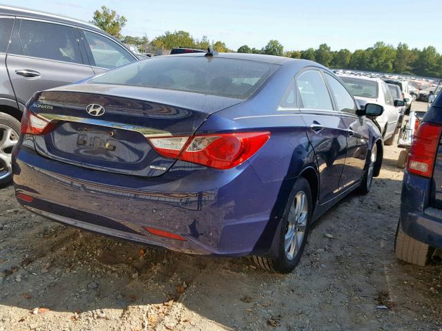 5NPEC4AC5CH373989 - 2012 HYUNDAI SONATA SE BLUE photo 4