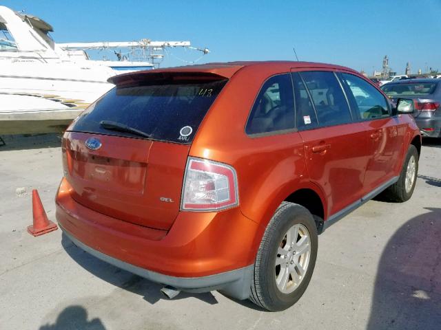 2FMDK38CX7BA45429 - 2007 FORD EDGE SEL ORANGE photo 4