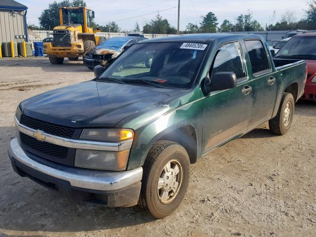 1GCCS136958269510 - 2005 CHEVROLET COLORADO GREEN photo 2