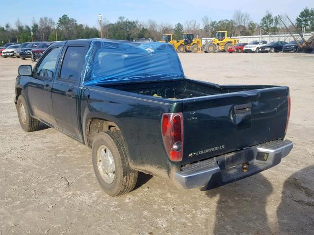 1GCCS136958269510 - 2005 CHEVROLET COLORADO GREEN photo 3