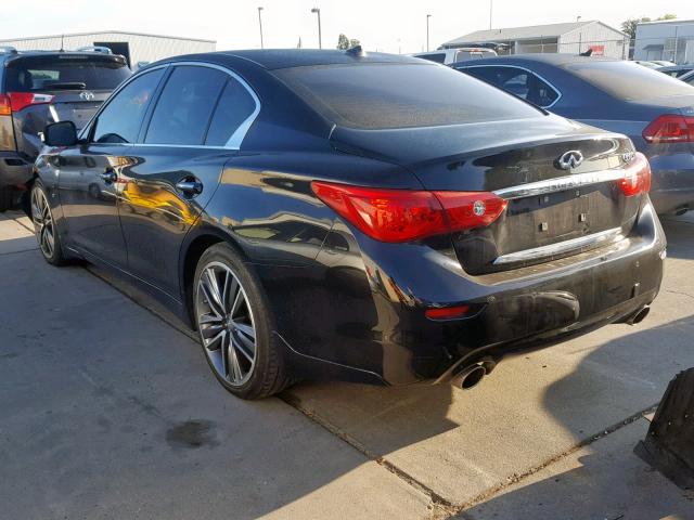 JN1BV7AP9EM684077 - 2014 INFINITI Q50 BASE BLACK photo 3