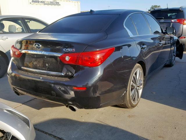 JN1BV7AP9EM684077 - 2014 INFINITI Q50 BASE BLACK photo 4