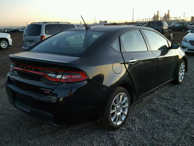 1C3CDFCH2DD293862 - 2013 DODGE DART LIMIT BLACK photo 4