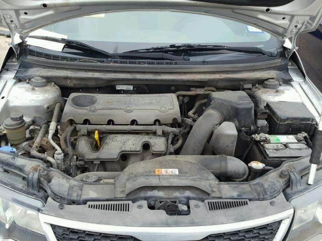 KNAFU4A26D5695354 - 2013 KIA FORTE EX SILVER photo 7