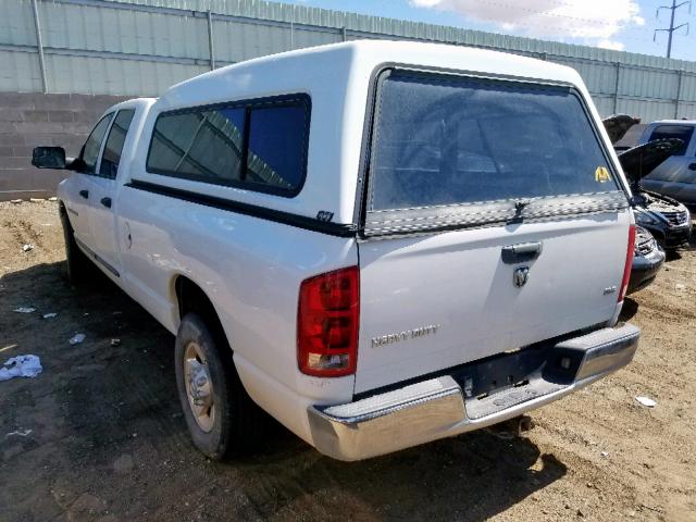 3D7KR28C65G708092 - 2005 DODGE RAM 2500 S თეთრი ფოტო 3