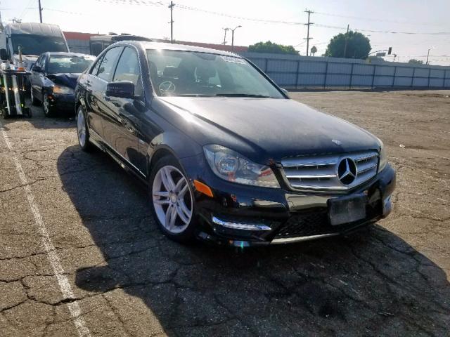 WDDGF4HBXCA622510 - 2012 MERCEDES-BENZ C 250 BLACK photo 1