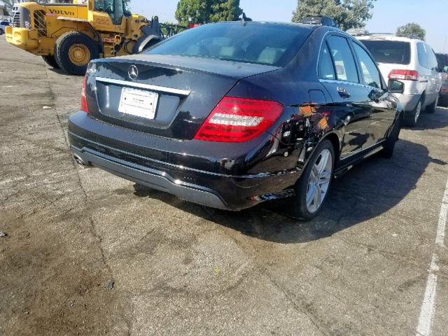 WDDGF4HBXCA622510 - 2012 MERCEDES-BENZ C 250 BLACK photo 4