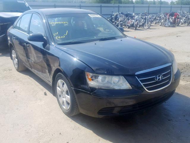 5NPET46C79H490636 - 2009 HYUNDAI SONATA GLS BLACK photo 1