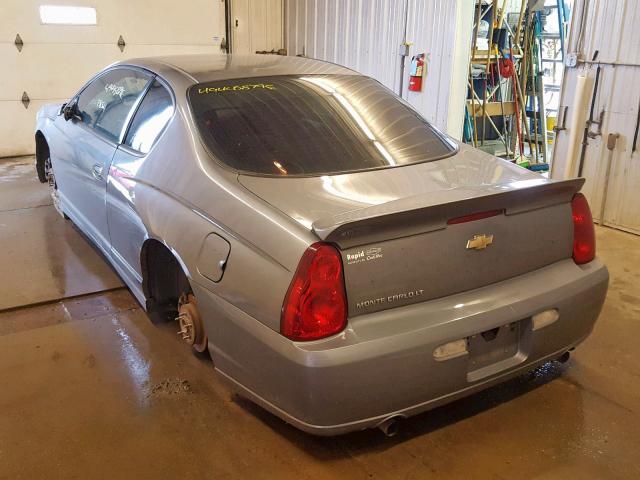2G1WK151269170864 - 2006 CHEVROLET MONTE CARL ნაცრისფერი ფოტო 3