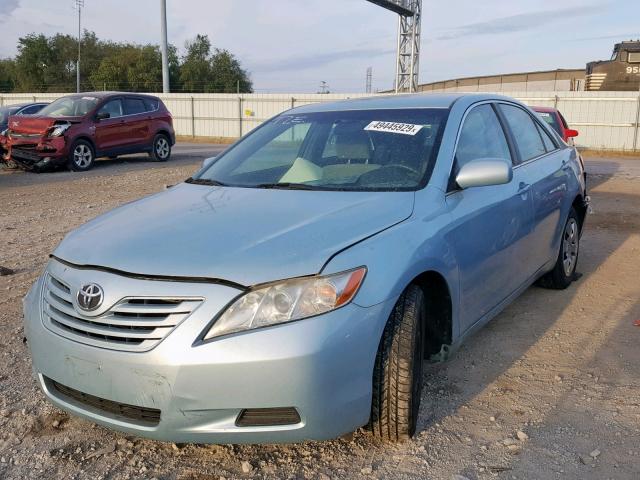 4T4BE46K89R120694 - 2009 TOYOTA CAMRY BASE BLUE photo 2
