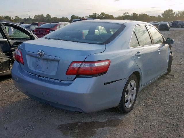 4T4BE46K89R120694 - 2009 TOYOTA CAMRY BASE BLUE photo 4