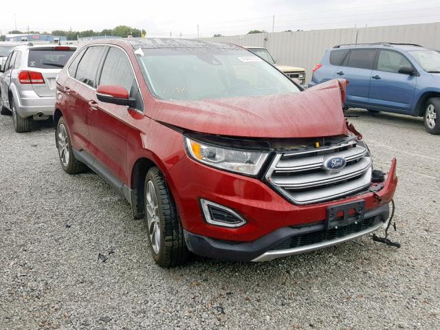 2FMPK4K95GBB27066 - 2016 FORD EDGE TITAN RED photo 1