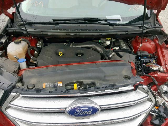 2FMPK4K95GBB27066 - 2016 FORD EDGE TITAN RED photo 7