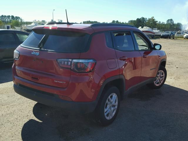 3C4NJDAB1JT261782 - 2018 JEEP COMPASS SP RED photo 4
