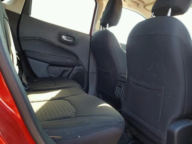 3C4NJDAB1JT261782 - 2018 JEEP COMPASS SP წითელი ფოტო 6
