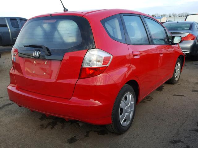 JHMGE8H30CS004053 - 2012 HONDA FIT RED photo 4