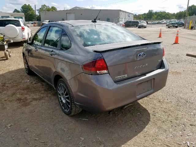 1FAHP3GNXBW128639 - 2011 FORD FOCUS SES SILVER photo 3