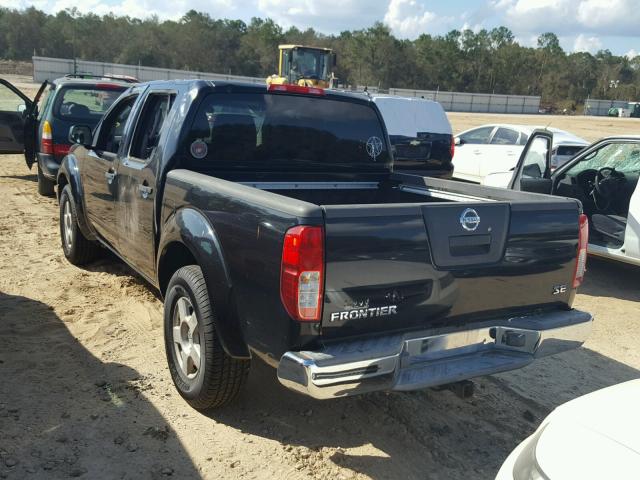 1N6AD07U35C433350 - 2005 NISSAN FRONTIER C BLACK photo 3