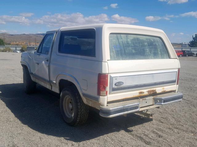 1FMDU15G7DLA50234 - 1983 FORD BRONCO U10 WHITE photo 3