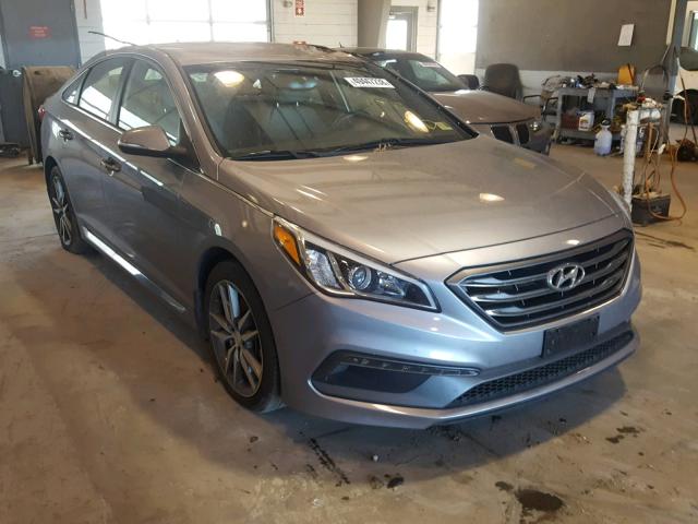 5NPE34AB7HH450571 - 2017 HYUNDAI SONATA SPO SILVER photo 1