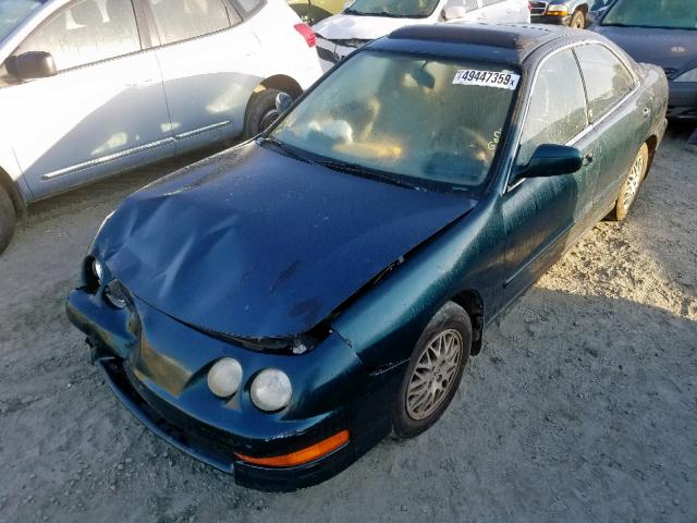 JH4DB765XWS003443 - 1998 ACURA INTEGRA LS GREEN photo 2