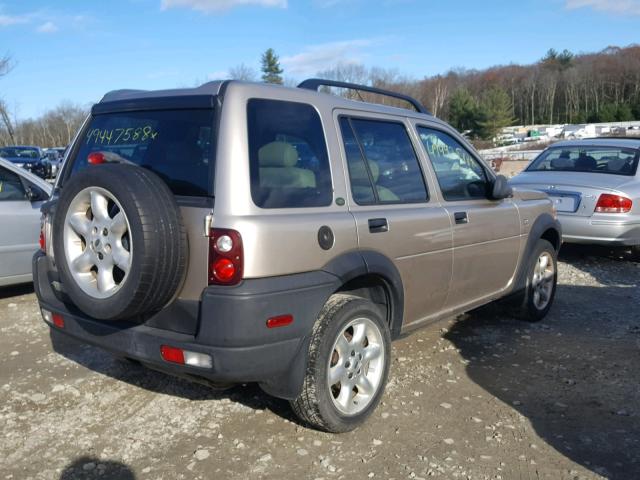 SALNY22263A238001 - 2003 LAND ROVER FREELANDER GOLD photo 4