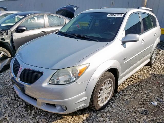 5Y2SL65826Z456328 - 2006 PONTIAC VIBE SILVER photo 2