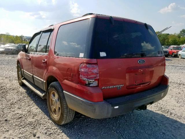 1FMRU15W93LA61845 - 2003 FORD EXPEDITION RED photo 3