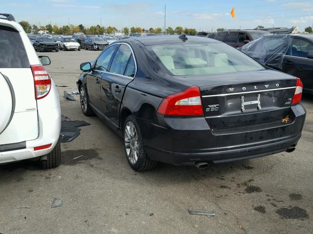 YV1AH992791102189 - 2009 VOLVO S80 T6 BLACK photo 3