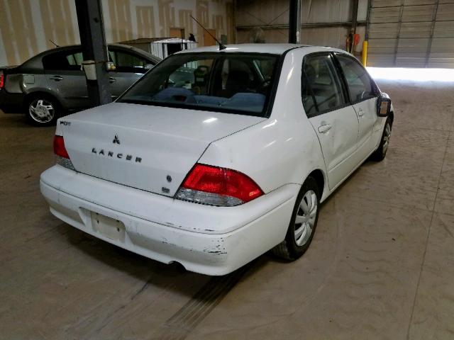 JA3AJ26E42U053844 - 2002 MITSUBISHI LANCER ES WHITE photo 4