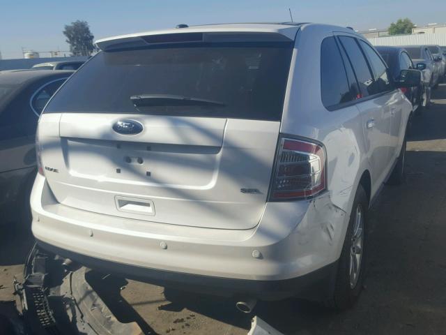 2FMDK38C89BA60031 - 2009 FORD EDGE SEL WHITE photo 4