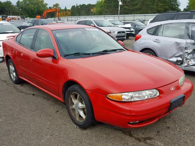 1G3NL52E72C212348 - 2002 OLDSMOBILE ALERO GL RED photo 1