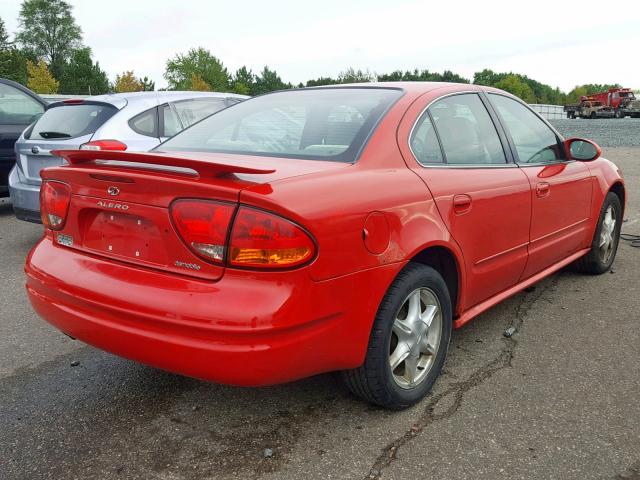 1G3NL52E72C212348 - 2002 OLDSMOBILE ALERO GL RED photo 4