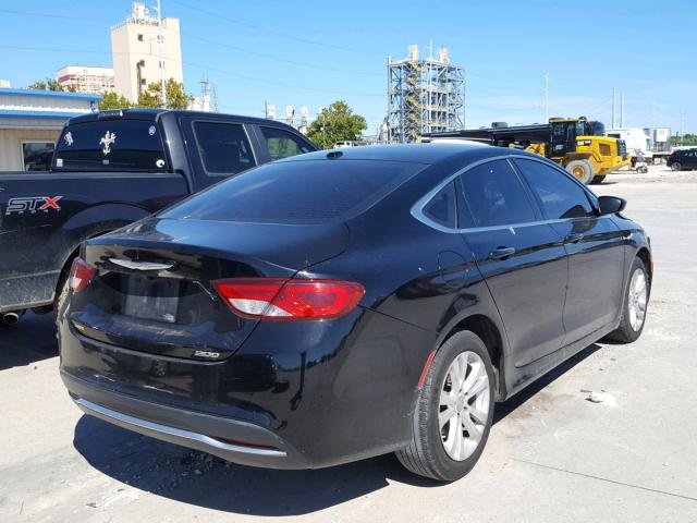 1C3CCCAB5FN669676 - 2015 CHRYSLER 200 LIMITE BLACK photo 4