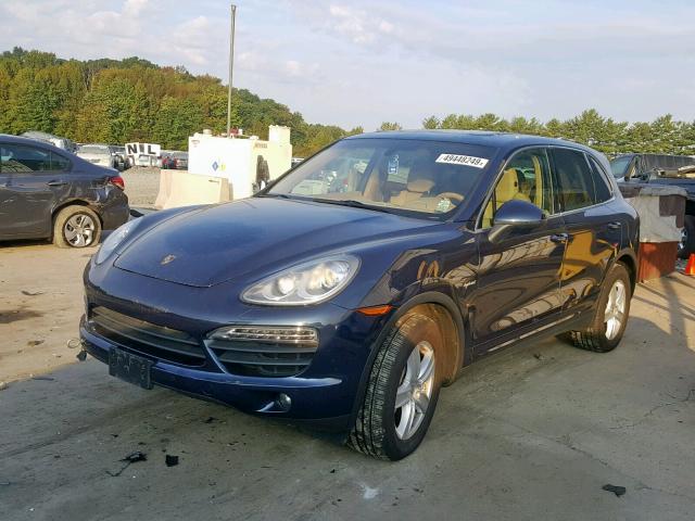 WP1AE2A20ELA50600 - 2014 PORSCHE CAYENNE S BLUE photo 2