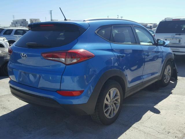 KM8J33A43GU105368 - 2016 HYUNDAI TUCSON LIM BLUE photo 4