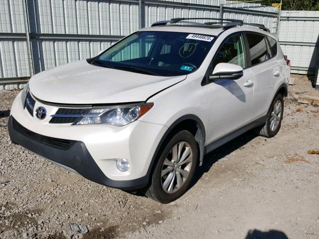 2T3DFREV5DW045140 - 2013 TOYOTA RAV4 LIMIT WHITE photo 2