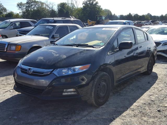 JHMZE2H55DS004140 - 2013 HONDA INSIGHT LX BLACK photo 2