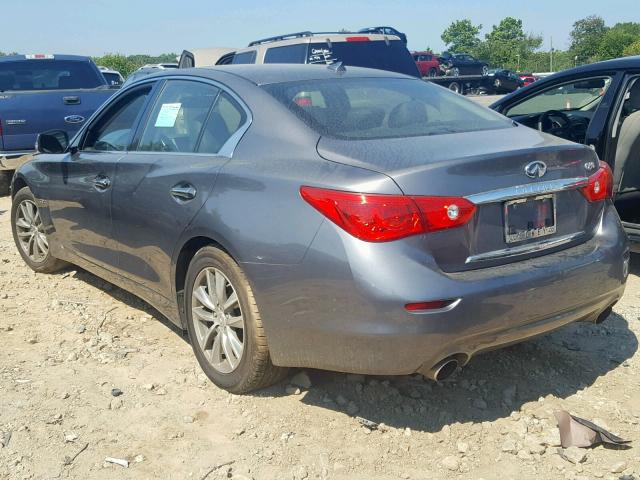 JN1CV7AP3HM641654 - 2017 INFINITI Q50 BASE GRAY photo 3