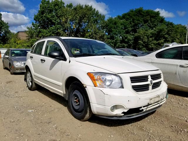 1B3HB48B37D369188 - 2007 DODGE CALIBER SX WHITE photo 1