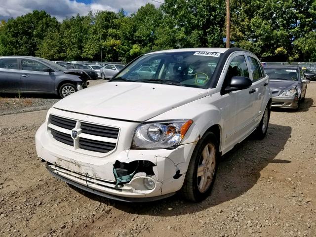 1B3HB48B37D369188 - 2007 DODGE CALIBER SX WHITE photo 2