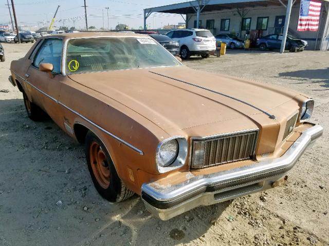 3J57F5M271899 - 1975 OLDSMOBILE CUTLASS SU BROWN photo 1