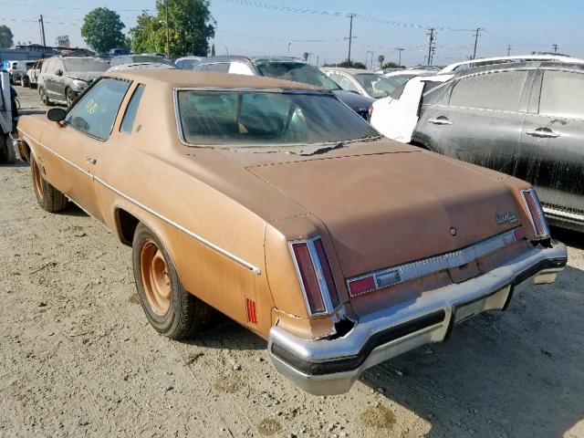 3J57F5M271899 - 1975 OLDSMOBILE CUTLASS SU BROWN photo 3