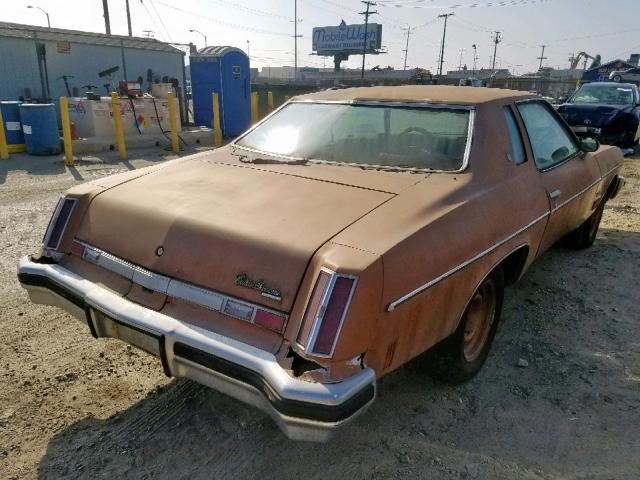 3J57F5M271899 - 1975 OLDSMOBILE CUTLASS SU BROWN photo 4