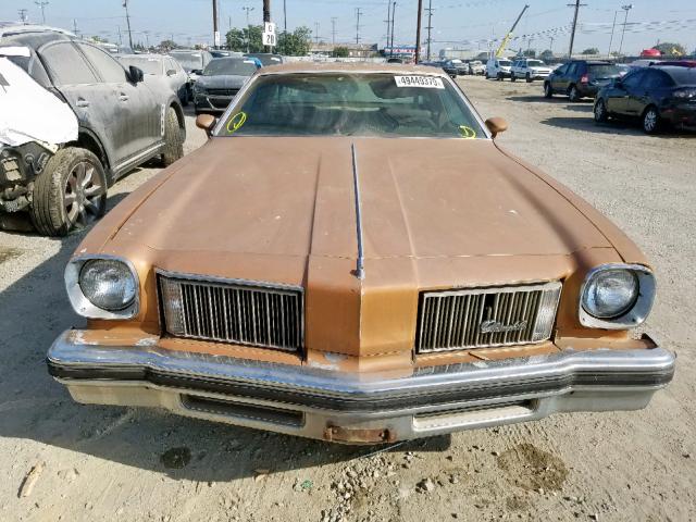 3J57F5M271899 - 1975 OLDSMOBILE CUTLASS SU BROWN photo 9