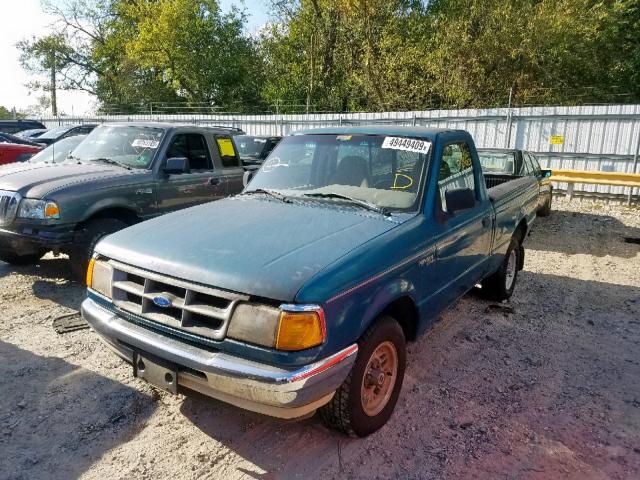 1FTCR10A8RTA22910 - 1994 FORD RANGER GREEN photo 2